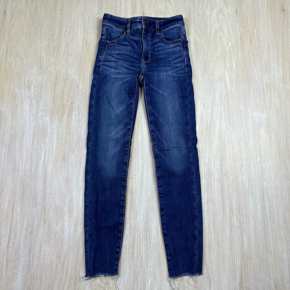 American Eagle Ne(x)t Level Stretch Hi Rise Jegging Crop Skinny Denim Jeans 00